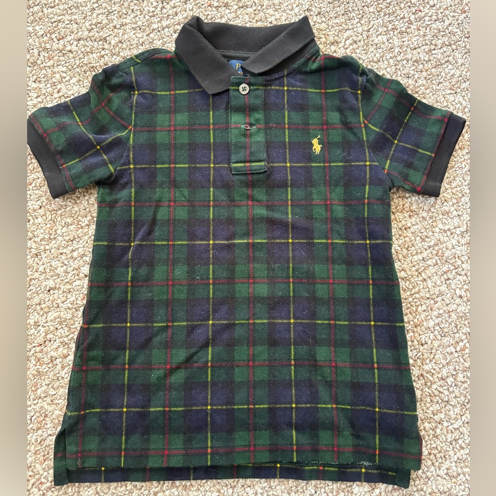 Green Gingham Polo